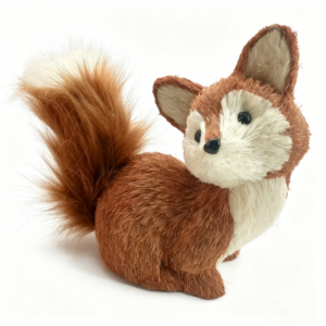 luxurious autumn & christmas fox figurine decor (36aj008)